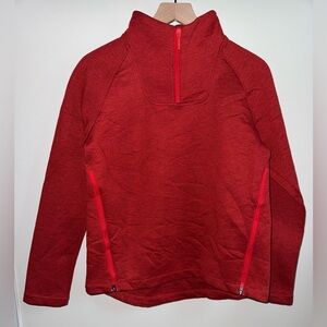 The North Face Thermal 3d Pullover 1/4 Zip Women’s Medium High Risk Heather Red